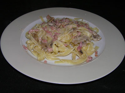 Tagliatelles  la Carbonara