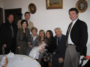 Philippe, Maman, Papa, Manou, Anne-Marie, Céline, Papily et André