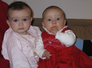 Avec ma cousine Blanche...