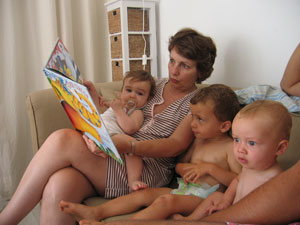 Viviane et ses petits enfants...