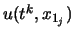 $u(t^k,x_{1_j})$