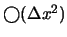 $\bigcirc(\Delta x^2)$