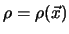 $\rho = \rho (\vec{x})$