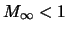 $M_{\infty}<1$