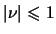 $\vert\nu\vert \leqslant 1$