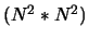 $(N^2*N^2)$