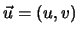 $\vec{u}=(u,v)$