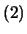 $(2)$