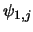 $\psi_{1,j}$