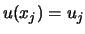 $u(x_j)=u_j$